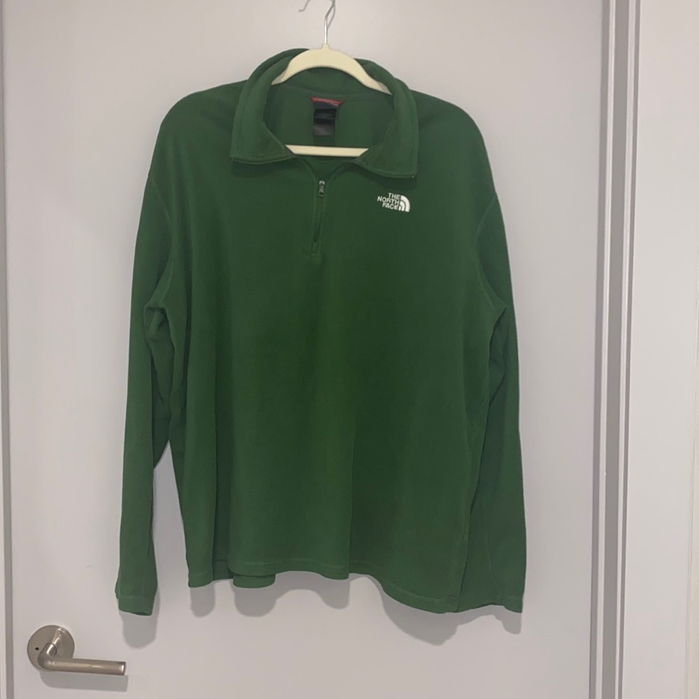 North Face Forest Green Fleece 1/4 Zip
